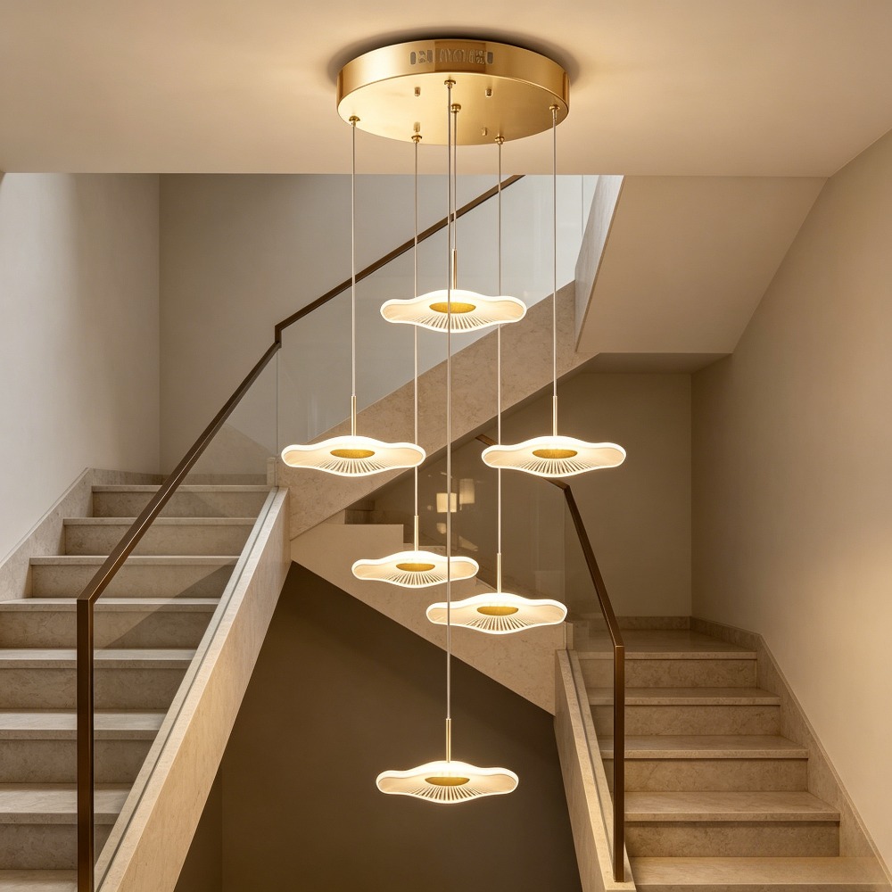 Decor Lighting Floor Lamps - LED Lotus Leaf Pendant Light Living