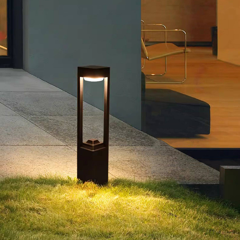 Decor Lighting Floor Lamps - Luminous floor lamp courtyard solar LED