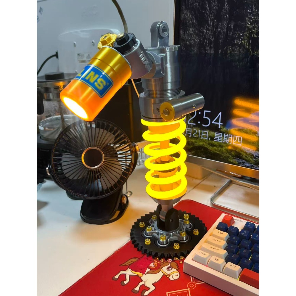 Unique Lighting Decor - motorcycle Shock Absorber Desk Lamp Personalized