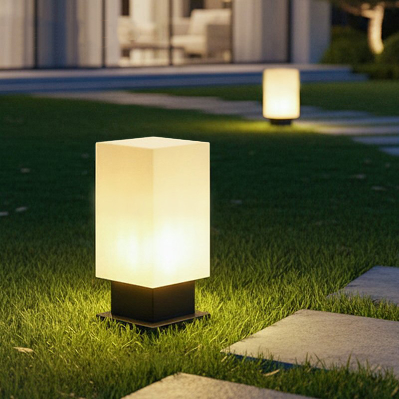 Decor Lighting Floor Lamps - Luminous floor lamp courtyard solar LED