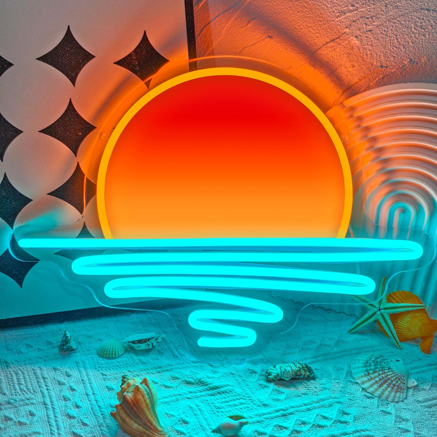 Lighting Decor Sunrise - Sunrise Sunset Neon Sign USB Powered