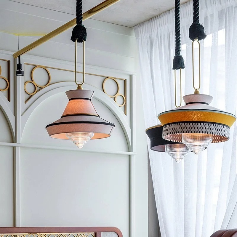 Japanese Lighting Decor - 2026 Japanese Minimalist Wabi-sabi Fabric Art