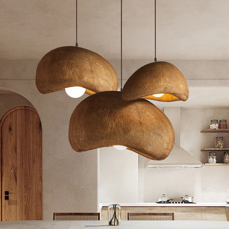 Japanese Lighting Decor - Wabi-Sabi Led Pendant Lights Japanese Bread