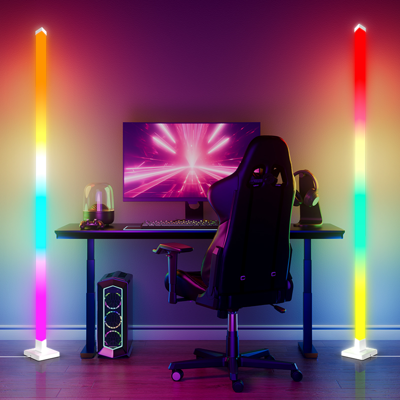 Decor Lighting Floor Lamps - RGB Dimmable Smart Standing LED Floor