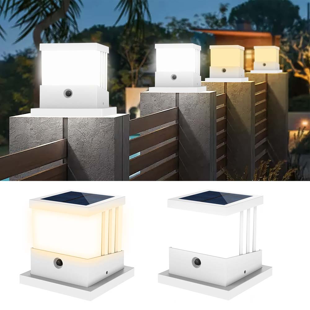 Lighting Decor Sunrise - LED Solar Pillar Lantern Light Outdoor
