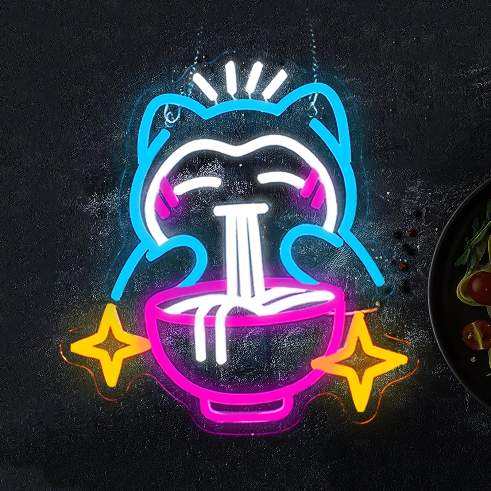 LED Ramen Neon Light - Cute Be - Japanese Lighting Decor recension och pris