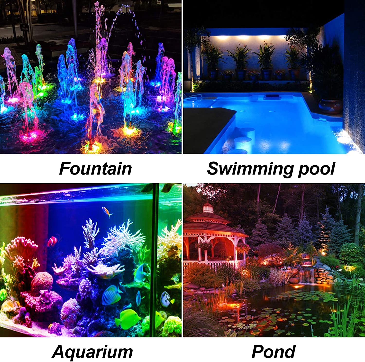 Solar Underwater Lights Outdoo - Lighting Decor Sunrise recension och pris
