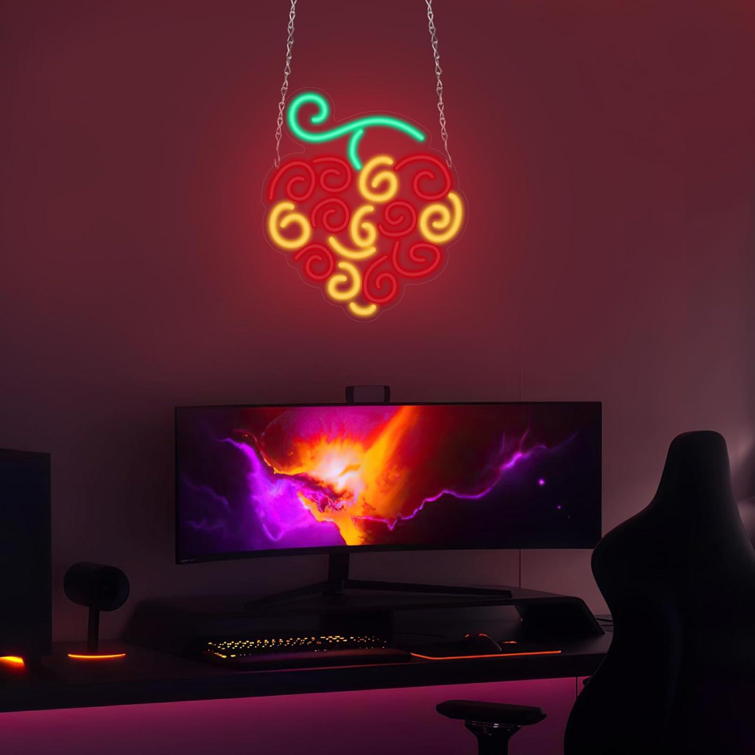 Cyber Fruit Neon Sign USB Dimm - Led Lighting Wall Decor recension och pris