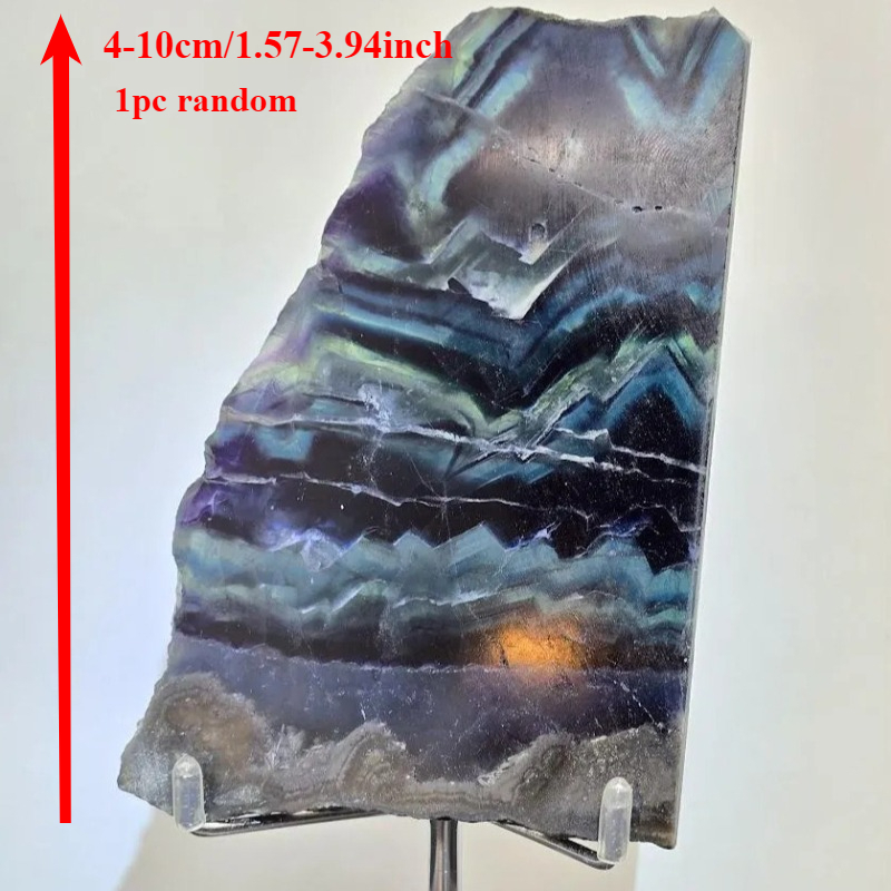 Natural Rose Fluorite Slab, wi - Unique Lighting Decor recension och pris