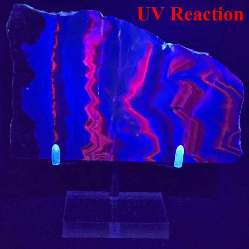 Natural Rose Fluorite Slab, wi - Unique Lighting Decor recension och pris