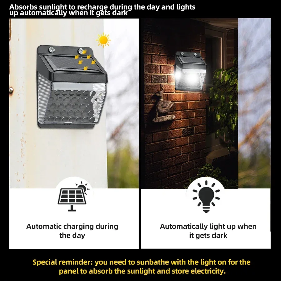 LED Solar Light PIR Motion Sen - Led Lighting Wall Decor recension och pris