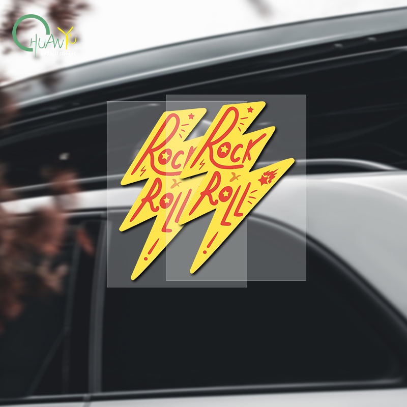 Rock Lightning Car Sticker Mus - Unique Lighting Decor recension och pris