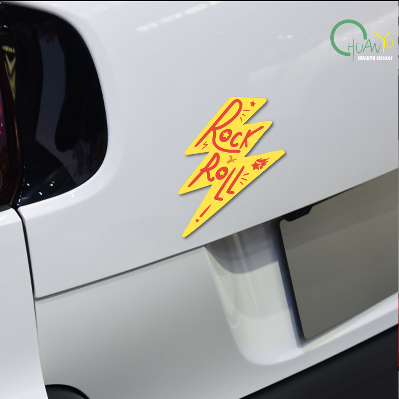 Rock Lightning Car Sticker Mus - Unique Lighting Decor recension och pris