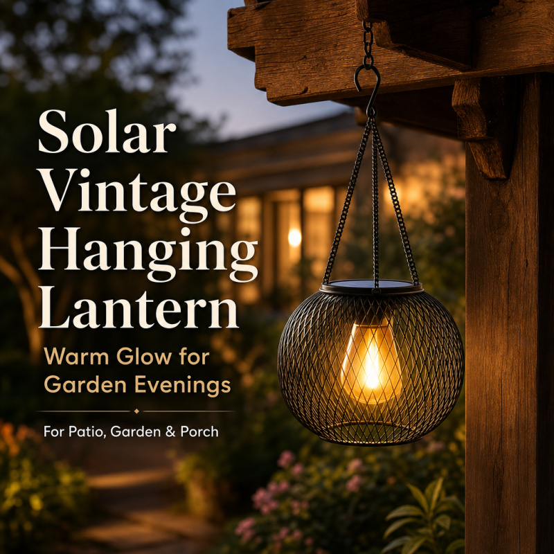 Solar Powered LED Hanging Floo - Decor Lighting Floor Lamps recension och pris