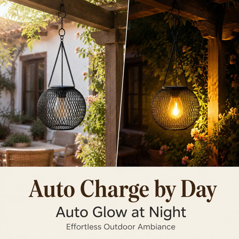Solar Powered LED Hanging Floo - Decor Lighting Floor Lamps recension och pris