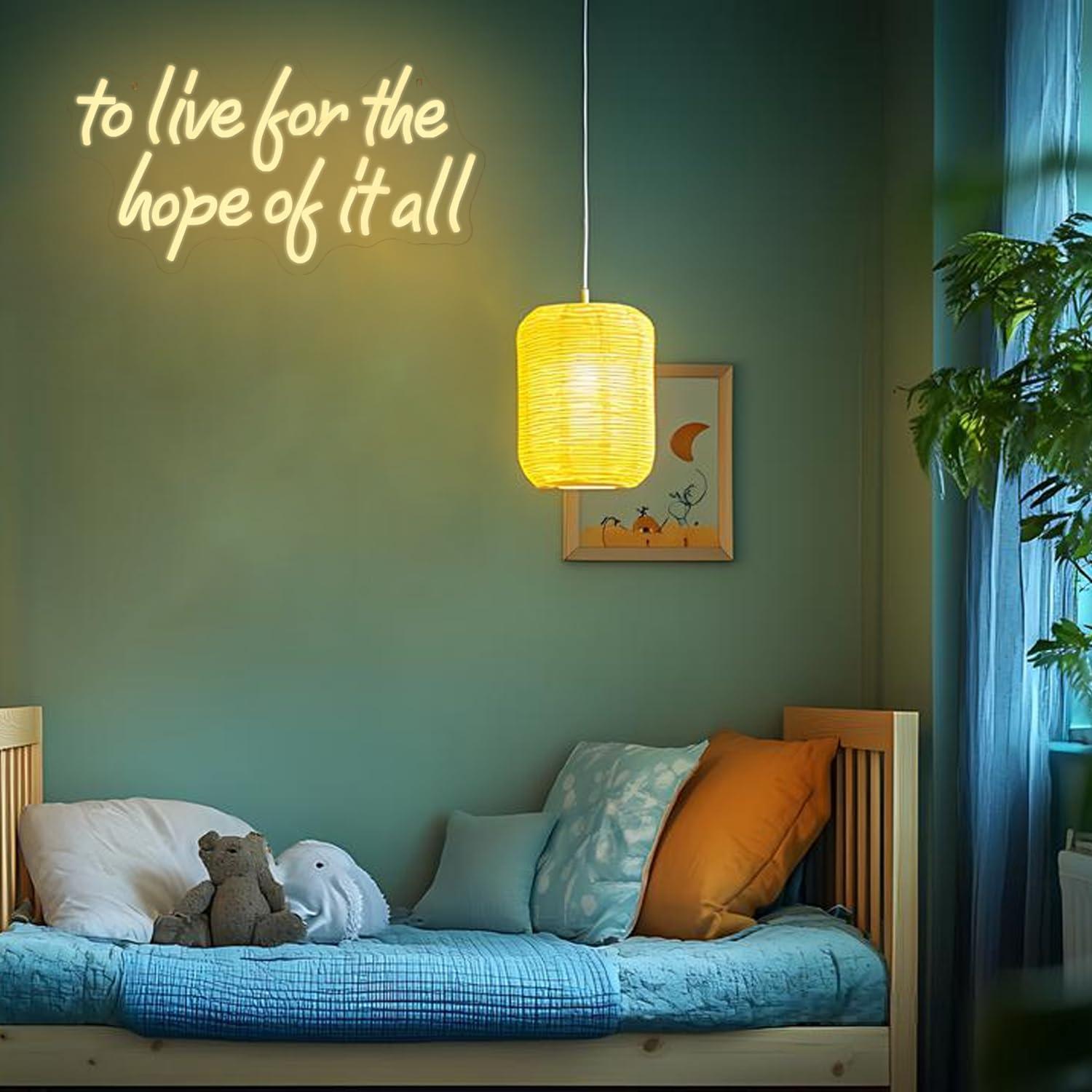 To Live For The Hope Of It All - Led Lighting Wall Decor recension och pris