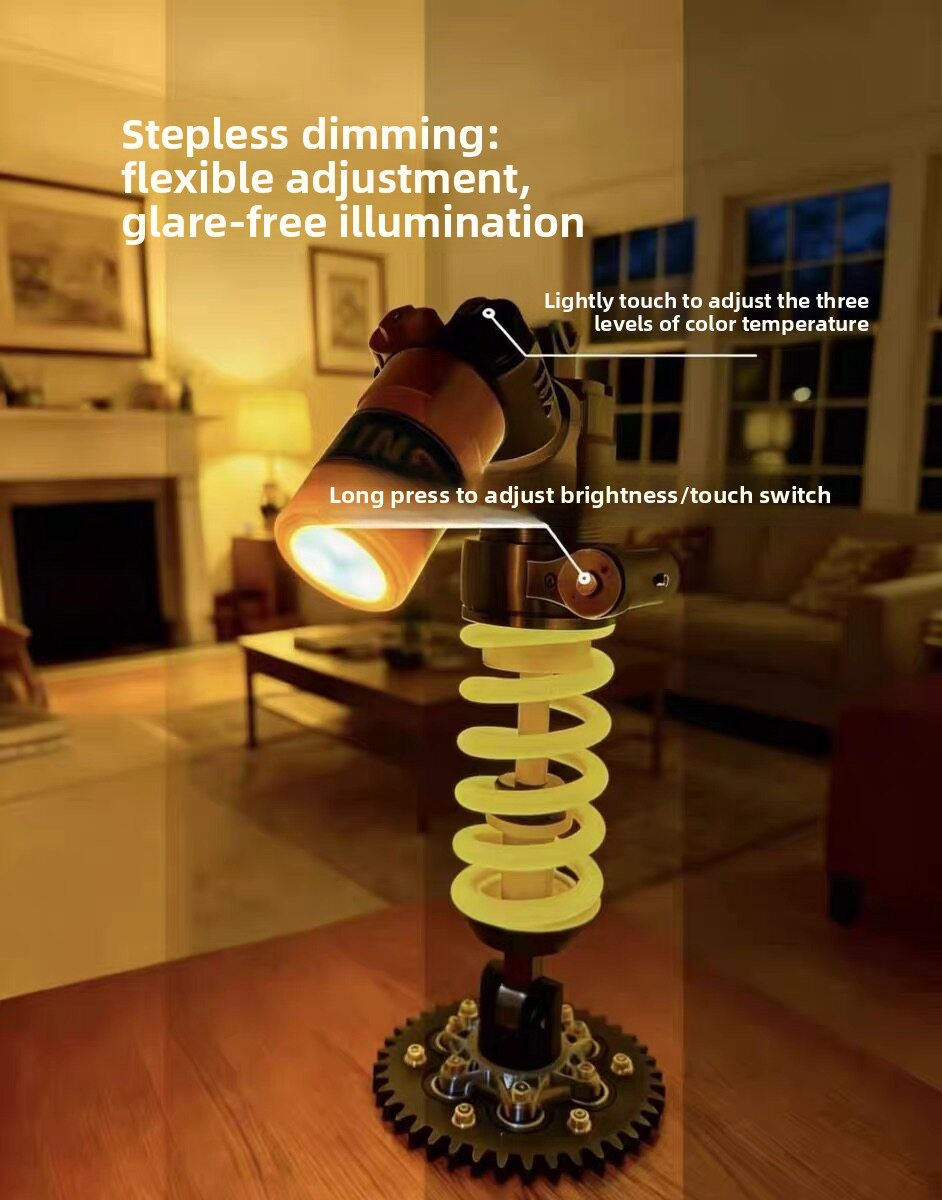 motorcycle Shock Absorber Desk - Unique Lighting Decor recension och pris