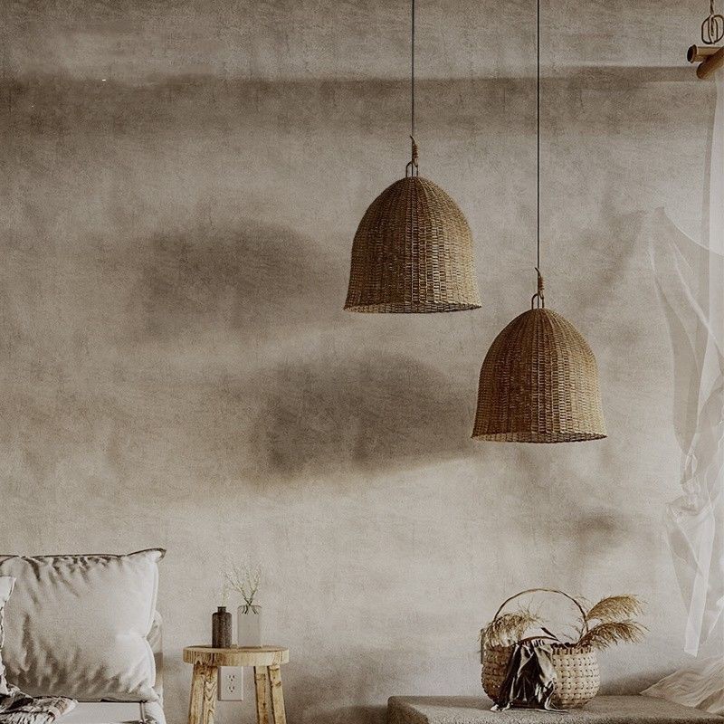 Wabi-Sabi Rattan Pendant Light - Japanese Lighting Decor recension och pris