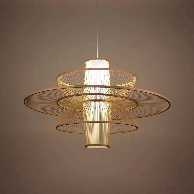 Rural Handmade Bamboo Weaving  - Japanese Lighting Decor recension och pris