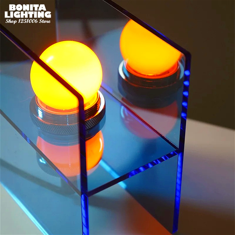 Geometric Acrylic Table Lamp M - Lighting Decor Sunrise recension och pris
