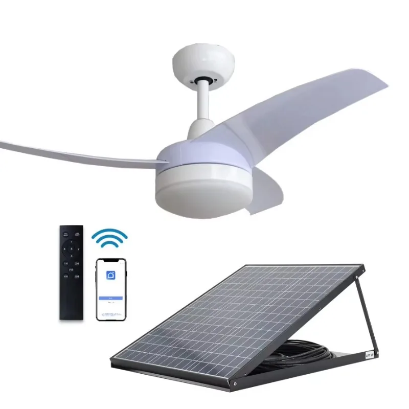 42'' Solar Ceiling Fan with LE - Homestead Lighting & Decor Oconomowoc recension och pris
