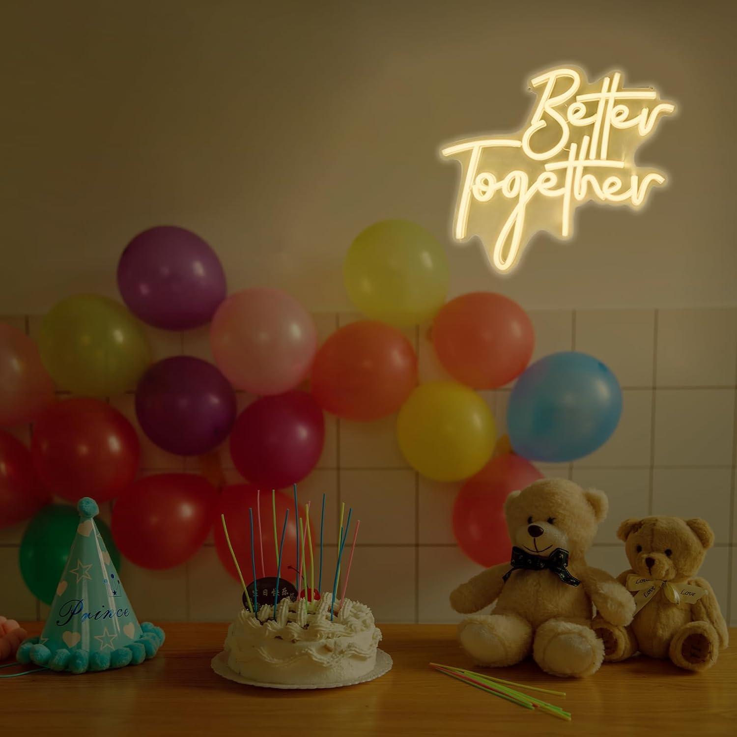 Better Together Neon Sign USB  - Led Lighting Wall Decor recension och pris