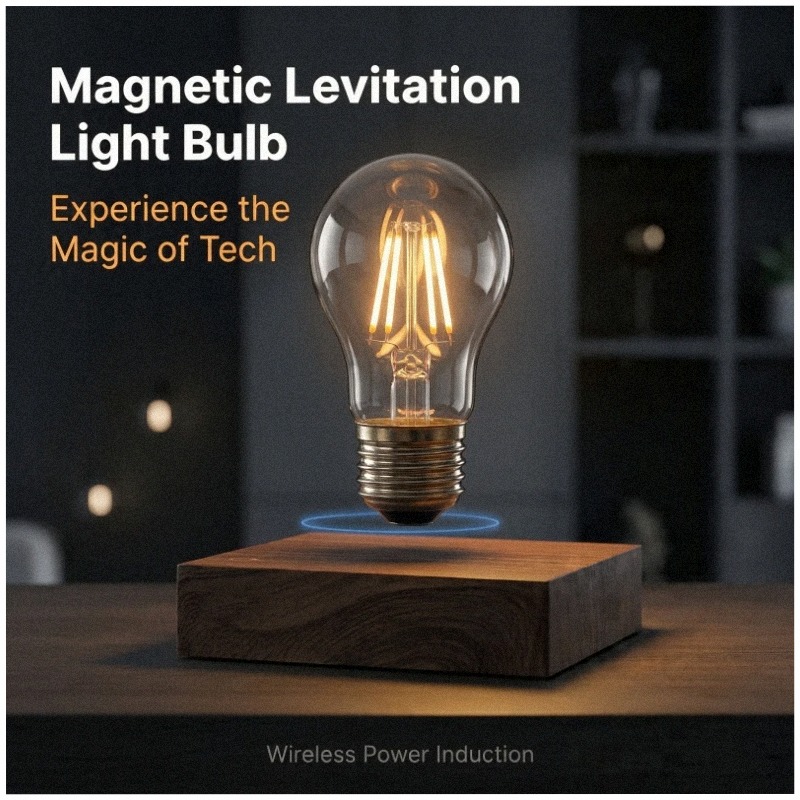 Magnetic Levitating Floating W - Unique Lighting Decor recension och pris