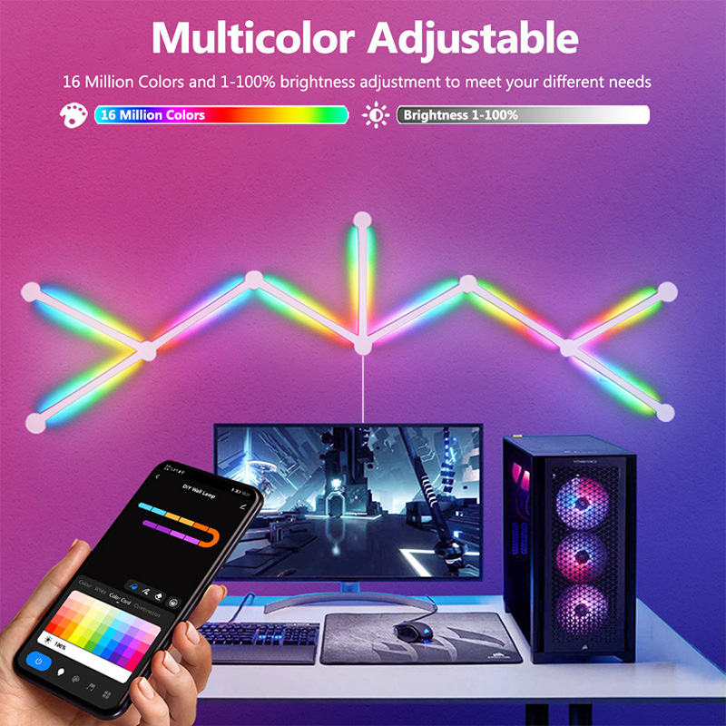 Smart RGB Wall Lamp, Bluetooth - Led Lighting Wall Decor recension och pris