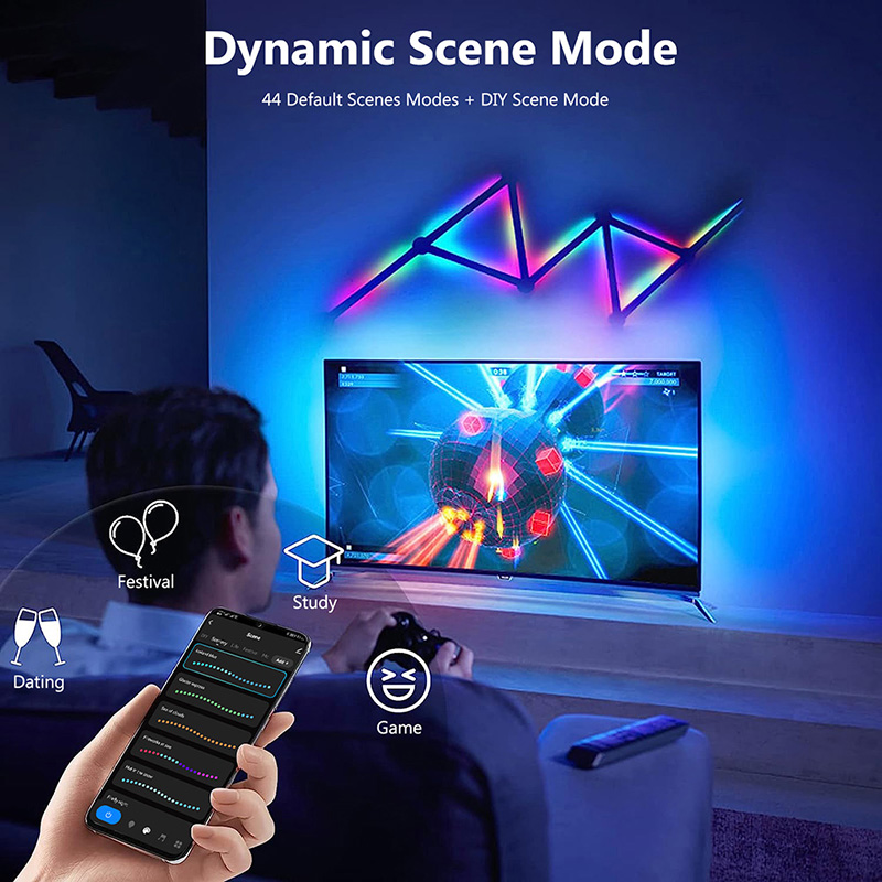 Smart RGB Wall Lamp, Bluetooth - Led Lighting Wall Decor recension och pris