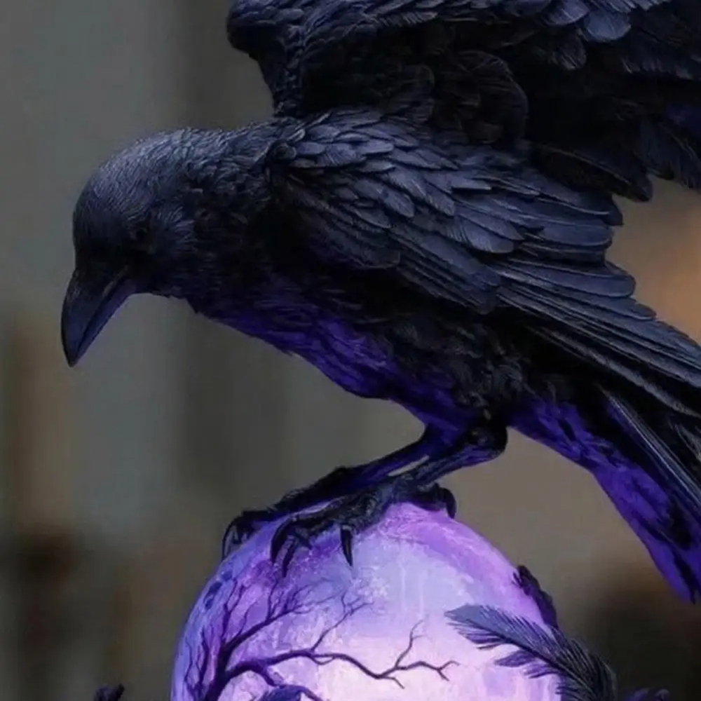 Creative Gothic Raven LED Lamp - Unique Lighting Decor recension och pris
