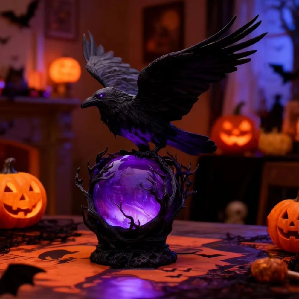Creative Gothic Raven LED Lamp - Unique Lighting Decor recension och pris
