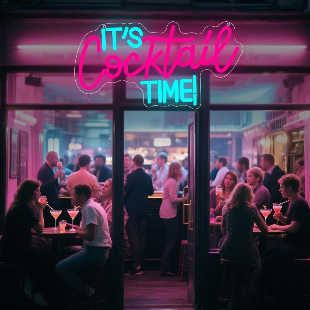 Cocktails Neon Sign USB Powere - Led Lighting Wall Decor recension och pris