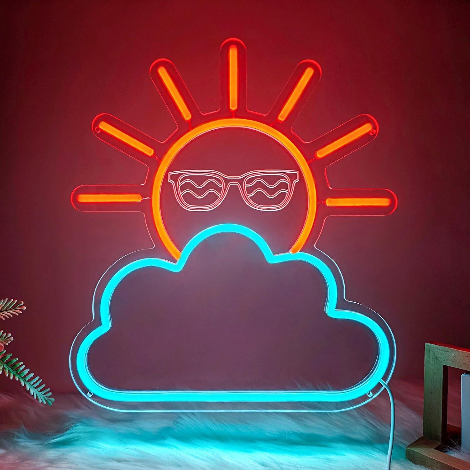 Sunrise Sunset Neon Sign USB P - Lighting Decor Sunrise recension och pris