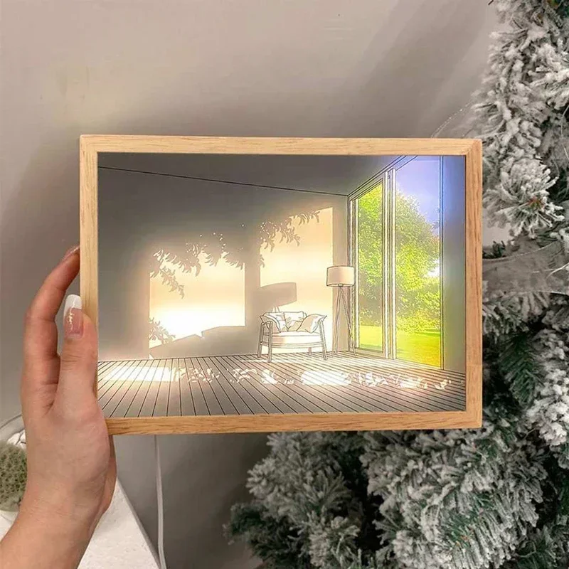 Decorative LED Light Painting  - Lighting Room Decor Photo recension och pris