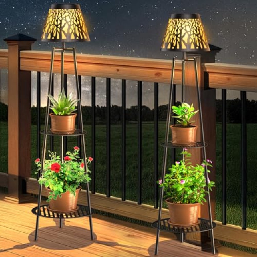 2 Pack Outdoor Solar Floor Lam - Decor Lighting Floor Lamps recension och pris