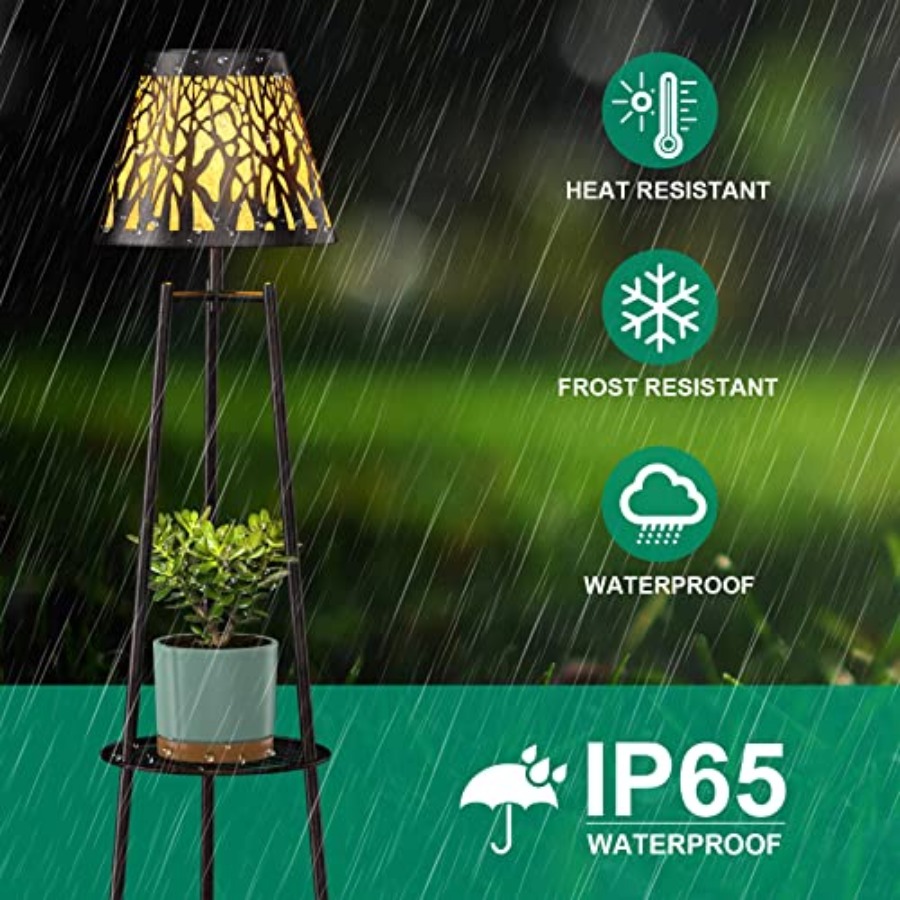 2 Pack Outdoor Solar Floor Lam - Decor Lighting Floor Lamps recension och pris