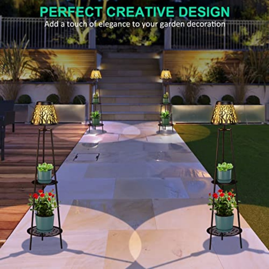 2 Pack Outdoor Solar Floor Lam - Decor Lighting Floor Lamps recension och pris