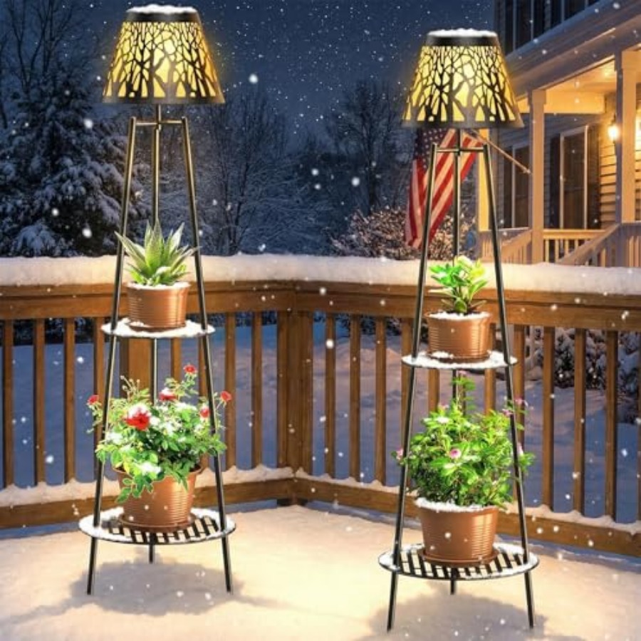 2 Pack Outdoor Solar Floor Lam - Decor Lighting Floor Lamps recension och pris