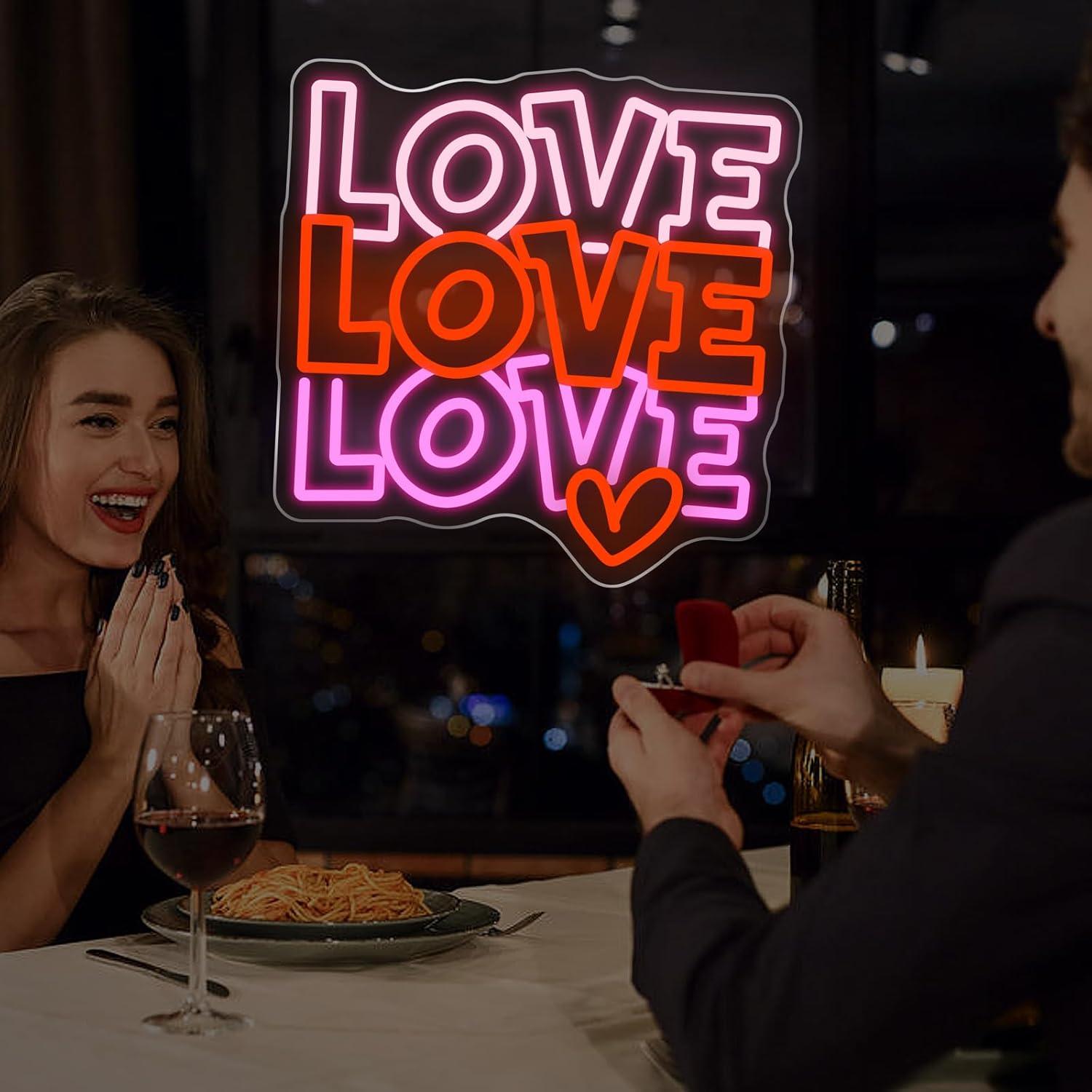 Love Neon Sign USB Dimmable LE - Led Lighting Wall Decor recension och pris