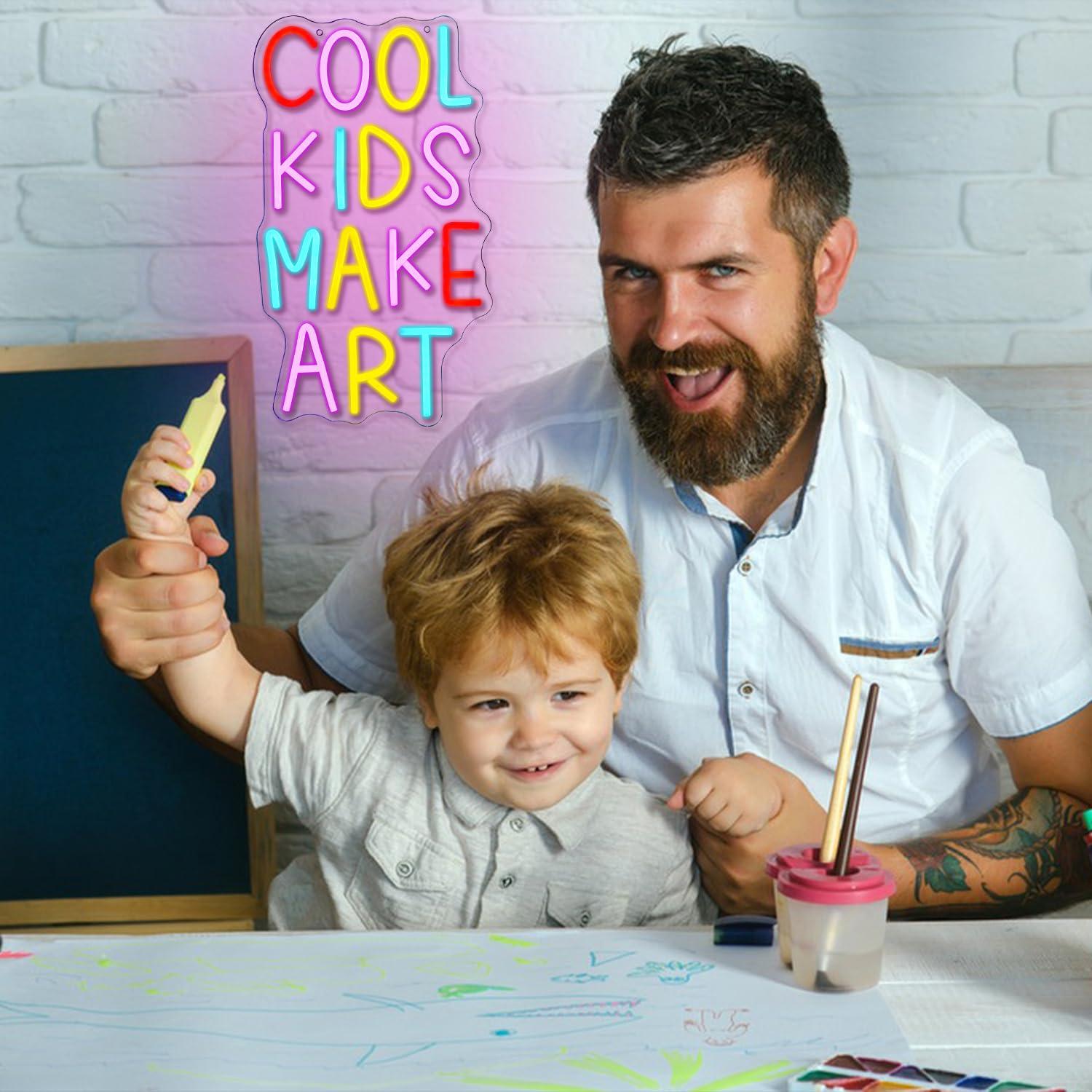 Cool Kids Make Art Neon Sign U - Led Lighting Wall Decor recension och pris