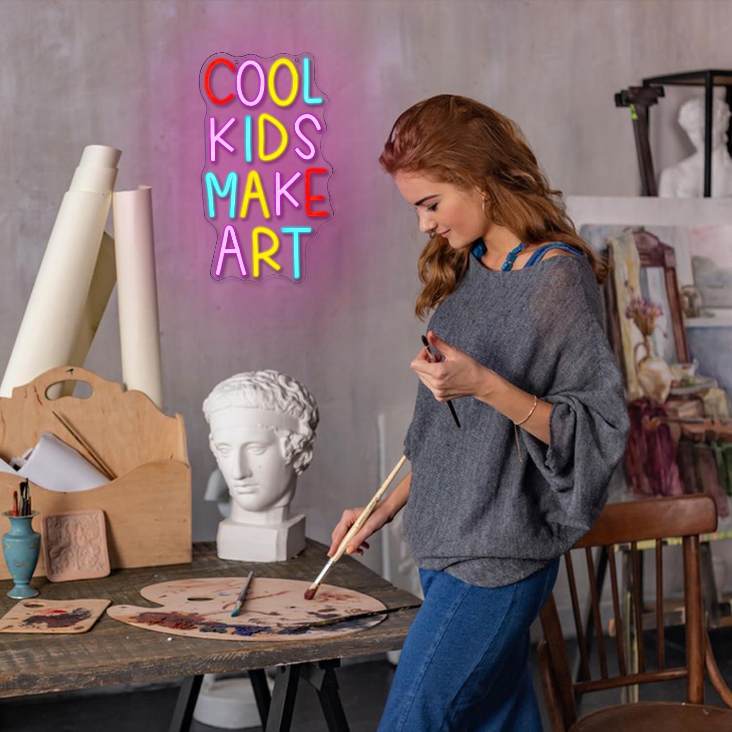 Cool Kids Make Art Neon Sign U - Led Lighting Wall Decor recension och pris