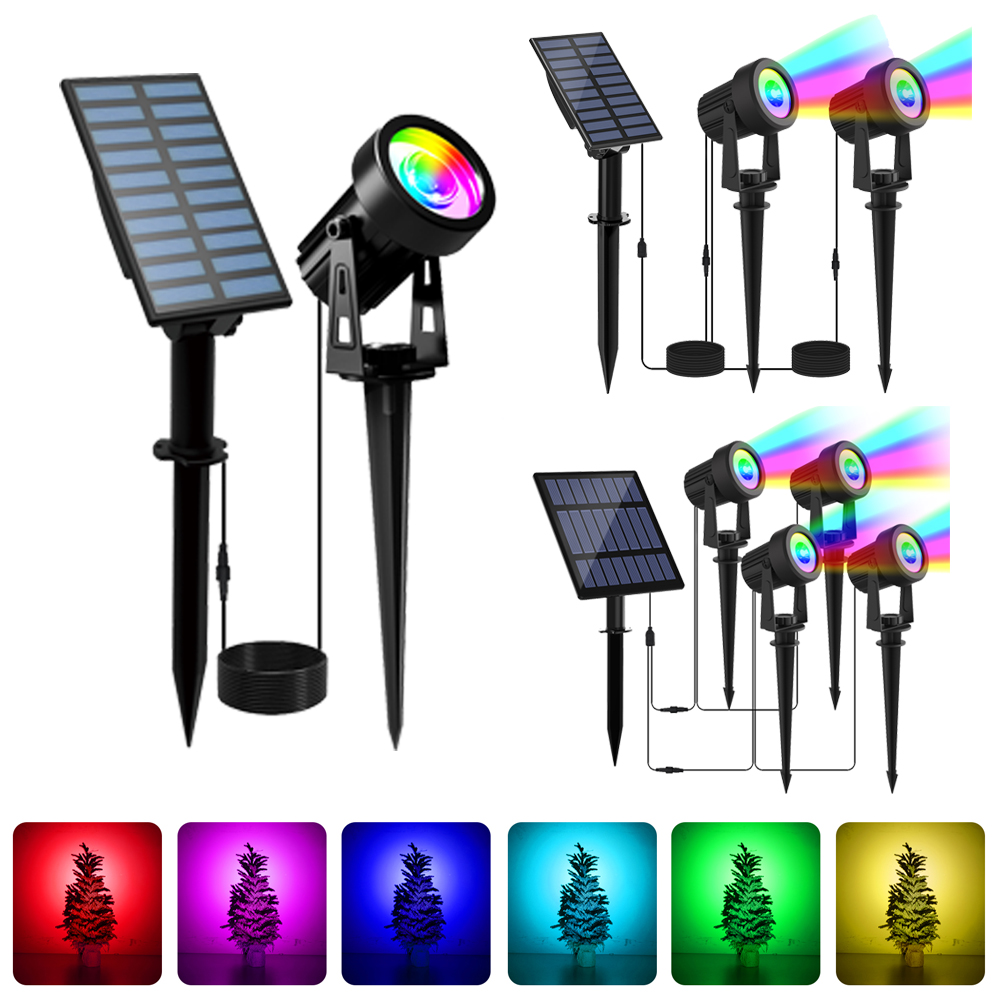 1/2/4 Lights RGB Solar LED Lig - Lighting Decor Sunrise recension och pris