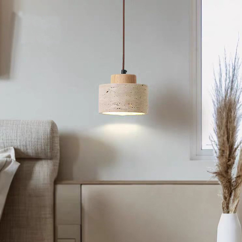 Natural Yellow Cave Stone Pend - Japanese Lighting Decor recension och pris